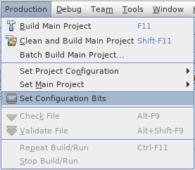 Set Configuration Bits