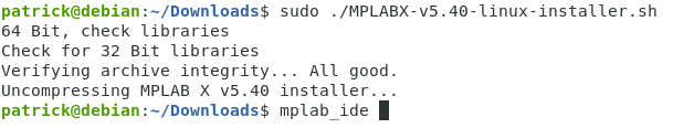 Starting MPLAB X IDE